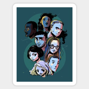 sense8 cartoon Sticker